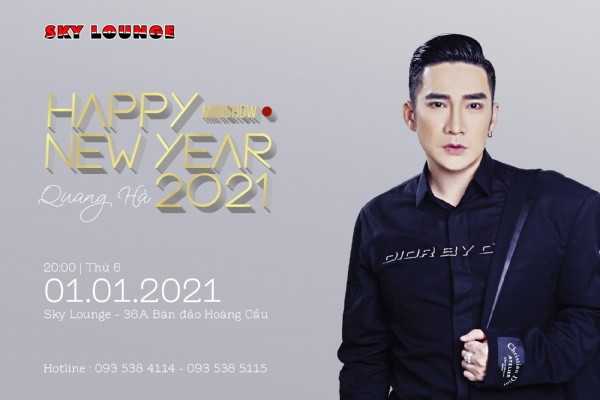 Ca sĩ Quang Hà biểu diễn chào đón năm mới tại Hà Nội